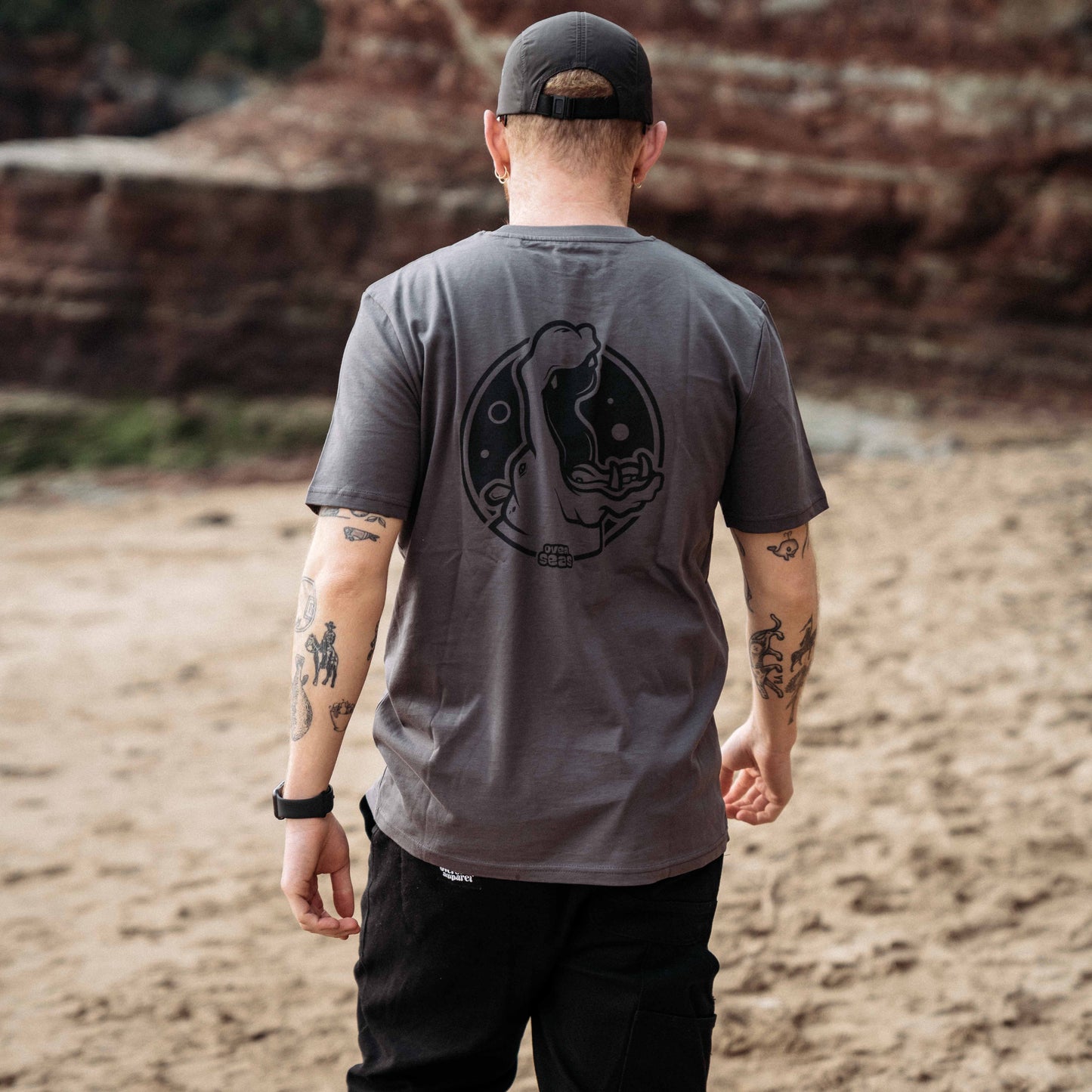 OVERSEAS Hippo Grey T-shirt