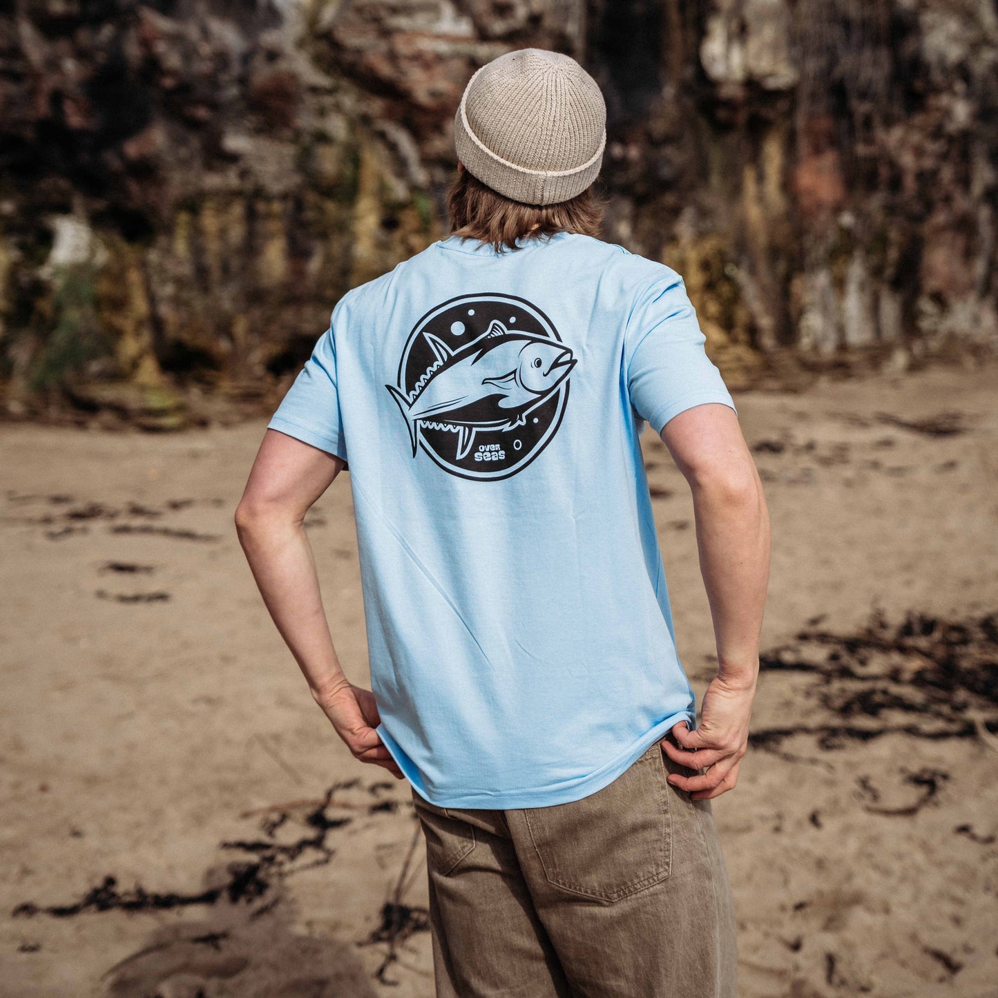 OVERSEAS Tuna Blue T-shirt