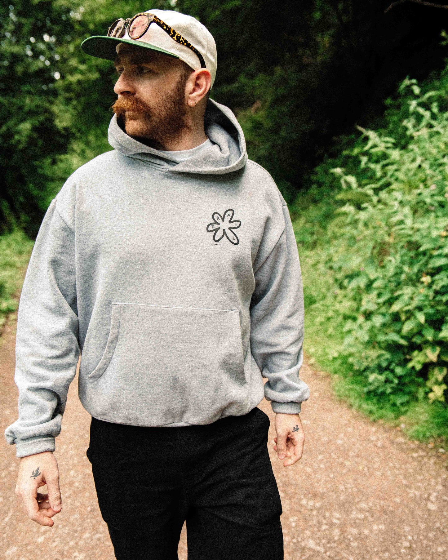 OSA Trail Works Grey Hoodie