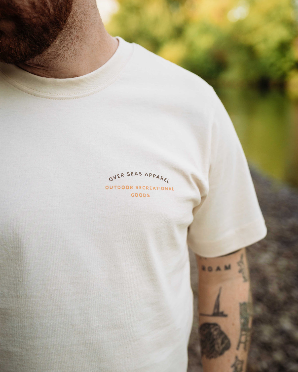 OSA Outdoor Recreational Goods Cream T-shirt
