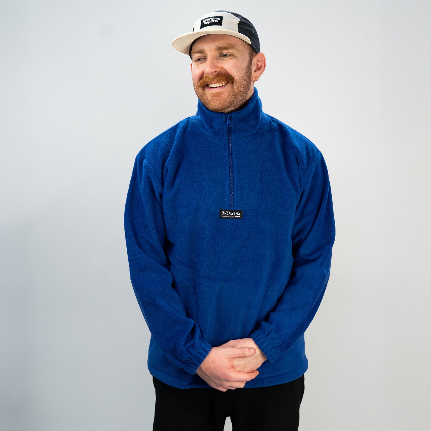 Blue 1/4 Zip Voyage Fleece