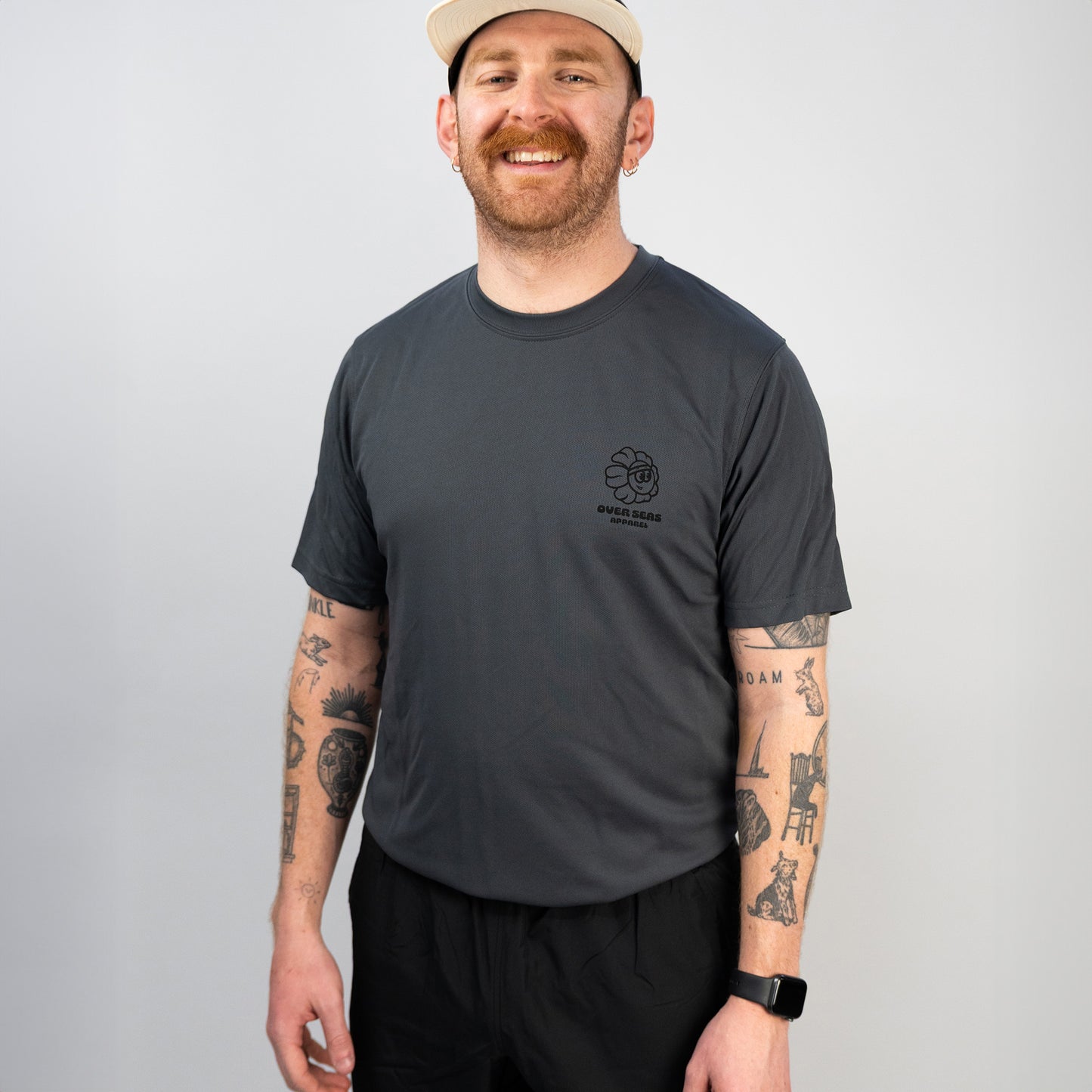 Voyage Sport Running T-shirt - Stone Grey