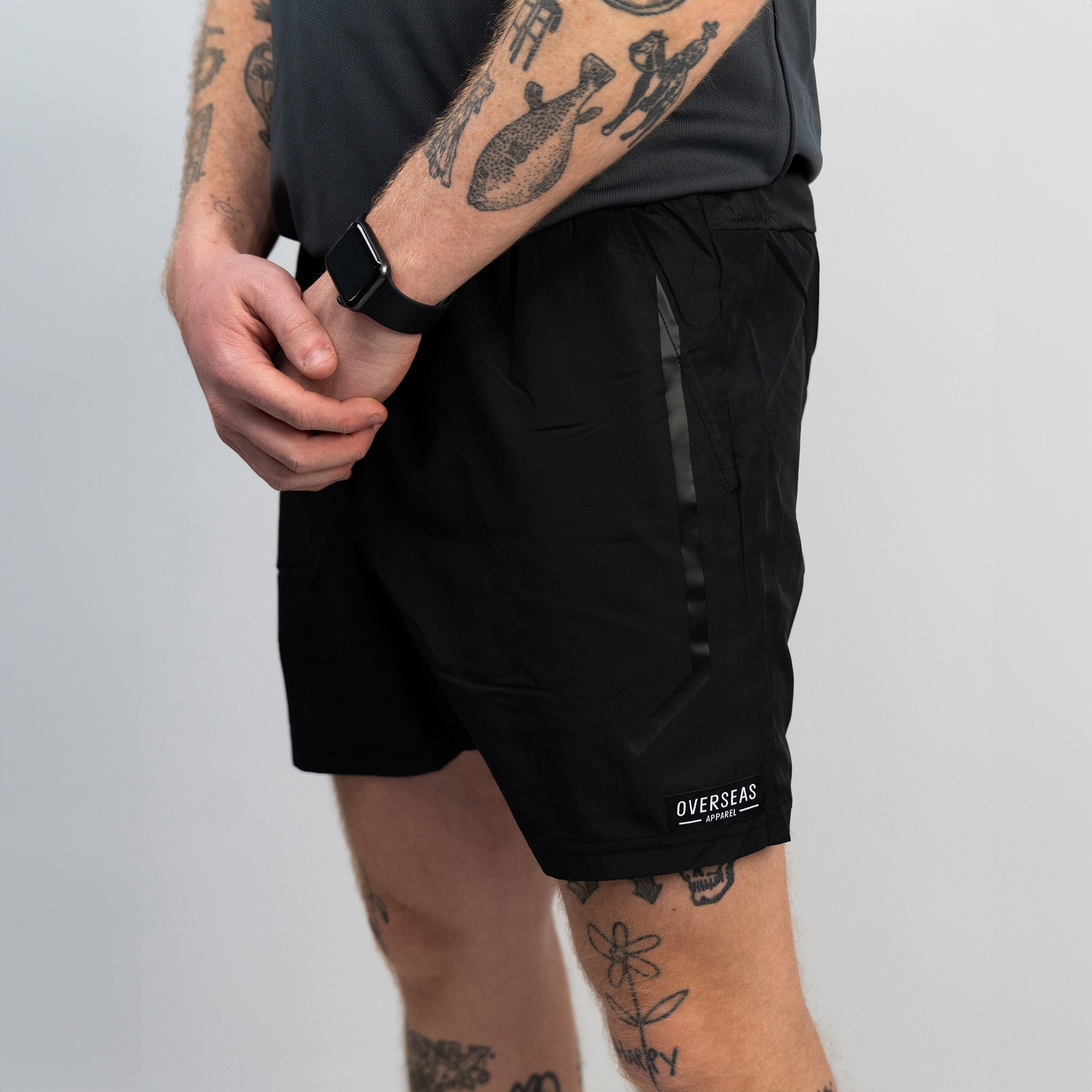 Voyage Sport Black Running Shorts