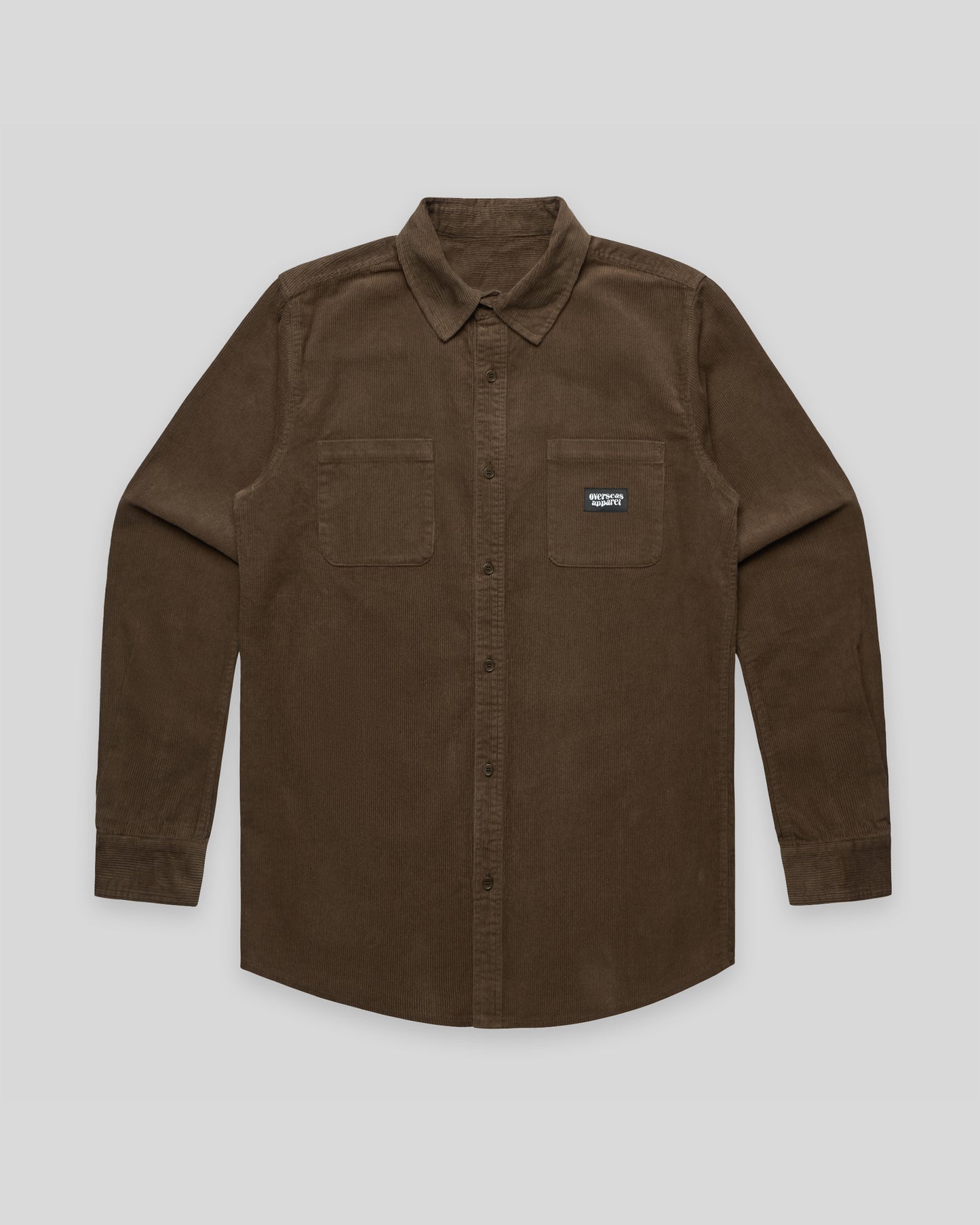 Brown Heavy Essentials Corduroy shirt