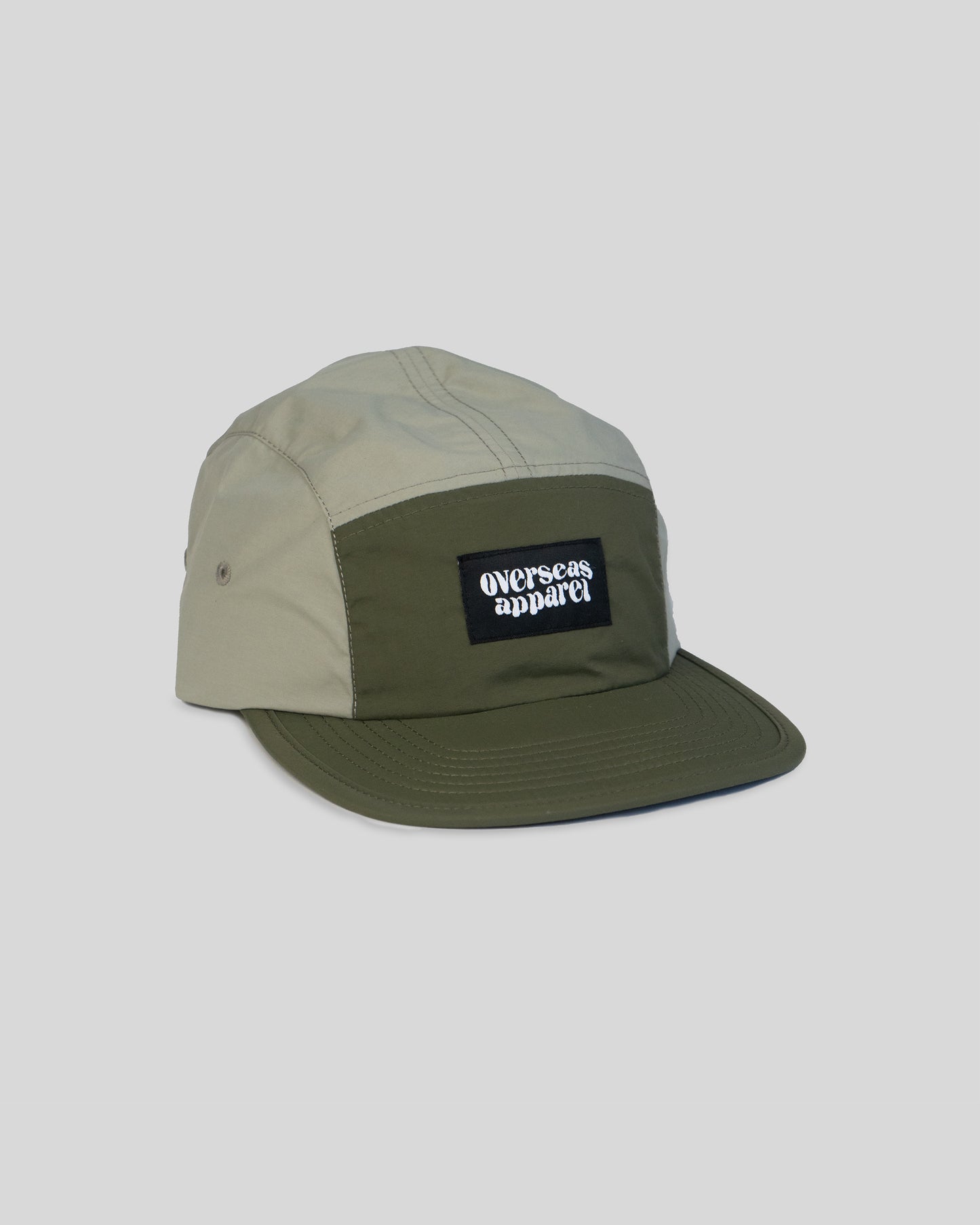 Two Tone Green 5 Panel adjustable cap