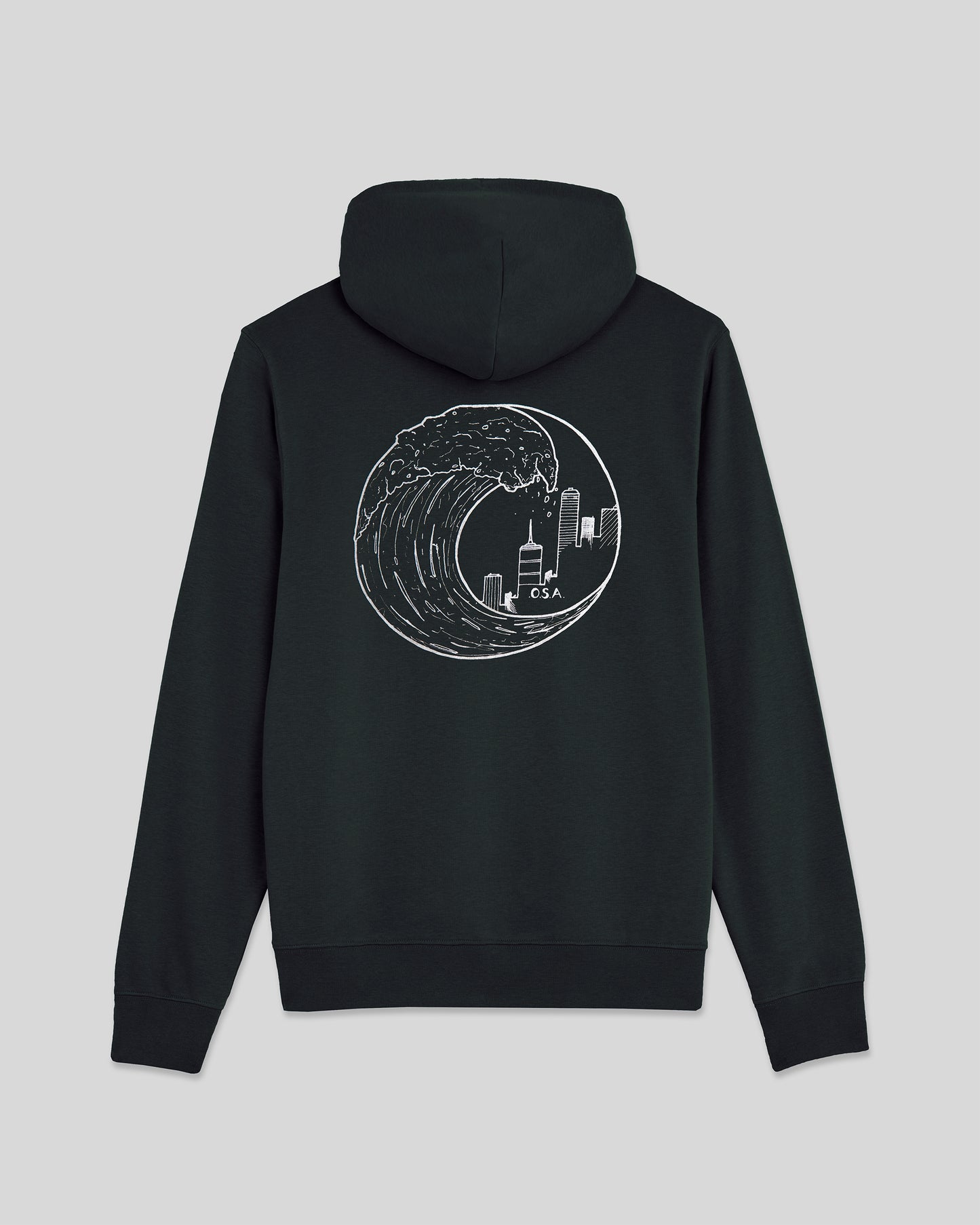 OG Wave Logo Black Hoodie