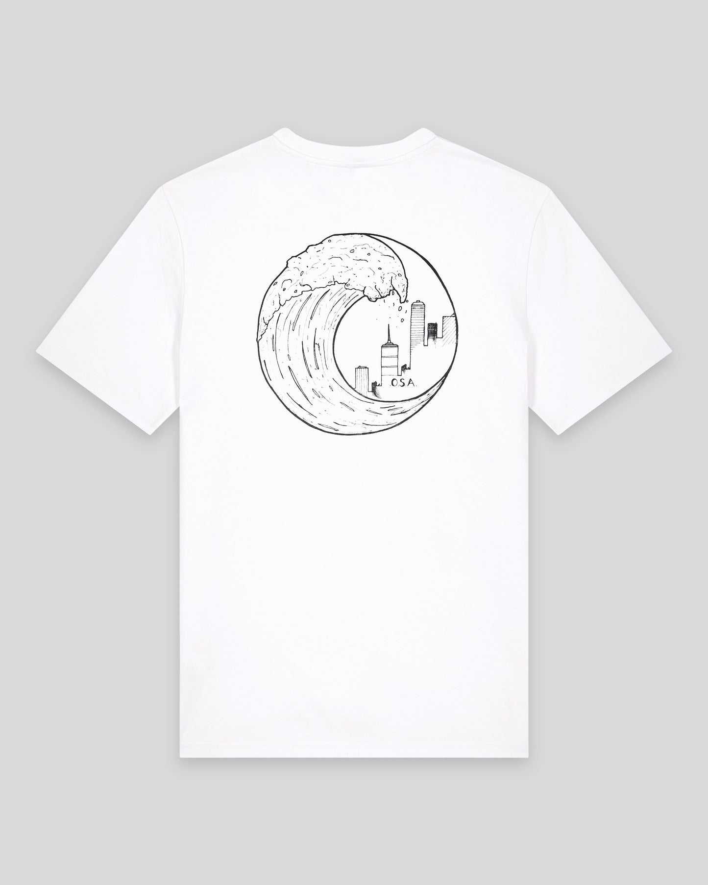 OG Wave Logo White T-shirt
