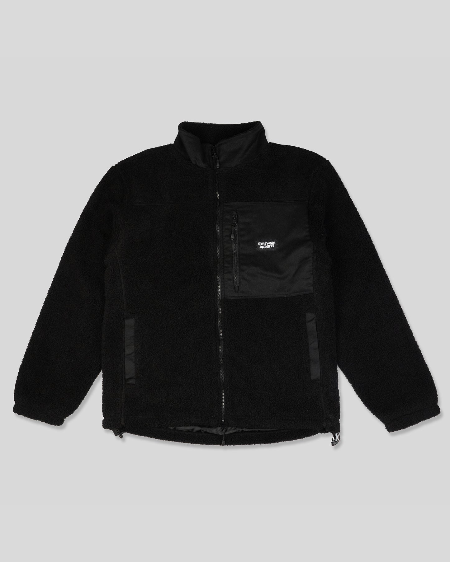 Black Heavy Essentials Sherpa Jacket