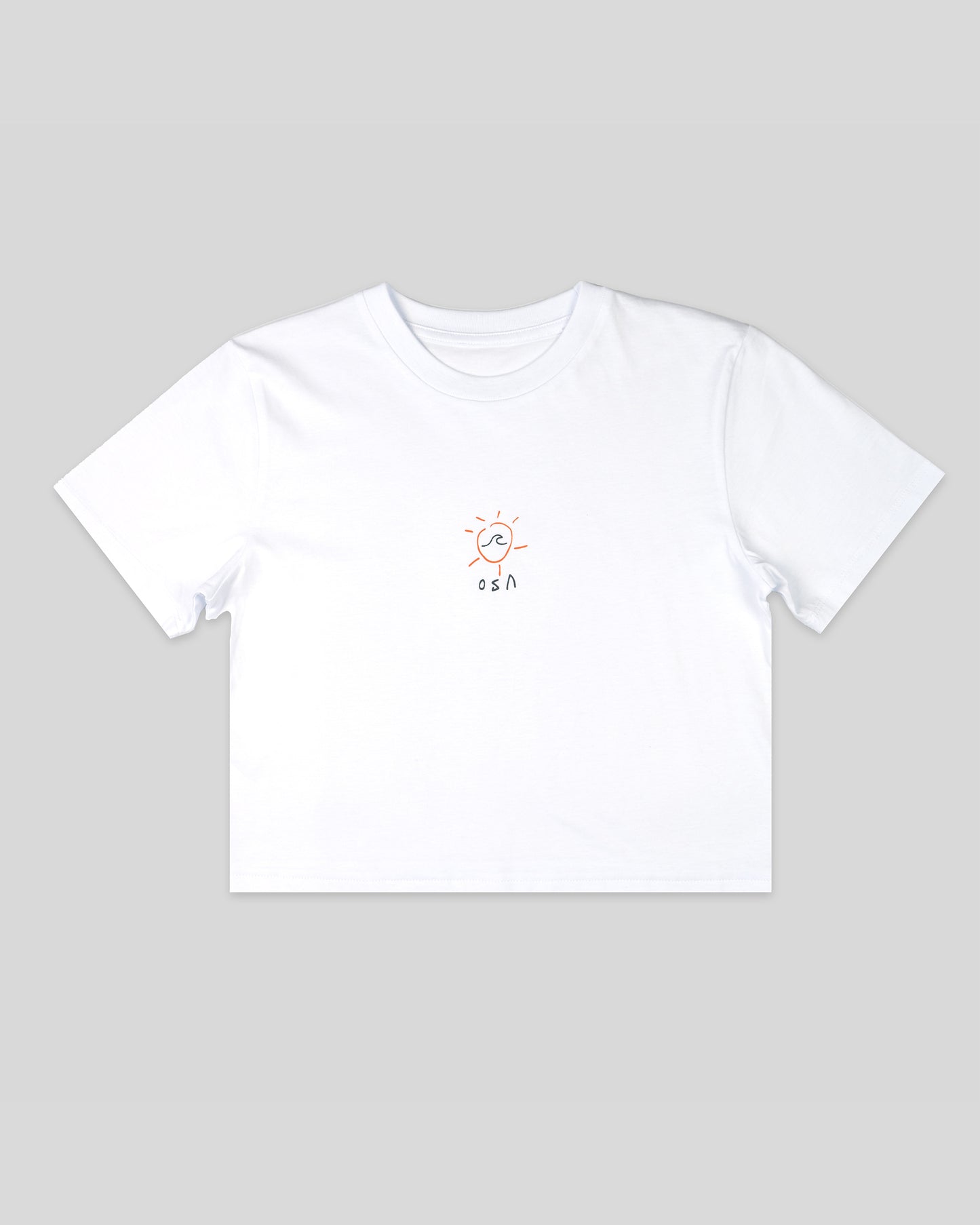 Womens Sunny Waves T-Shirt - white