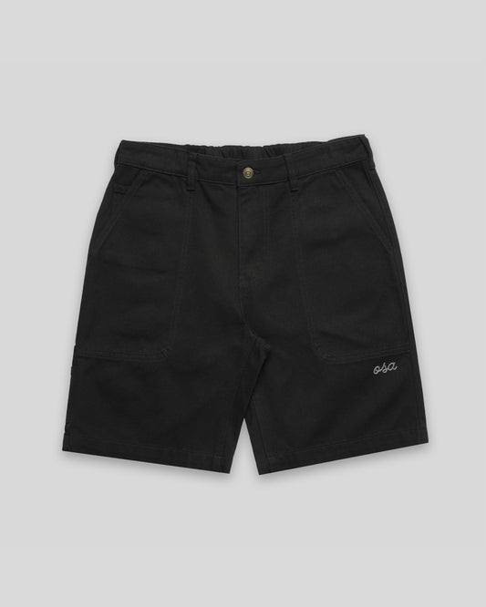 Black Summer Essentials Carpenter Shorts