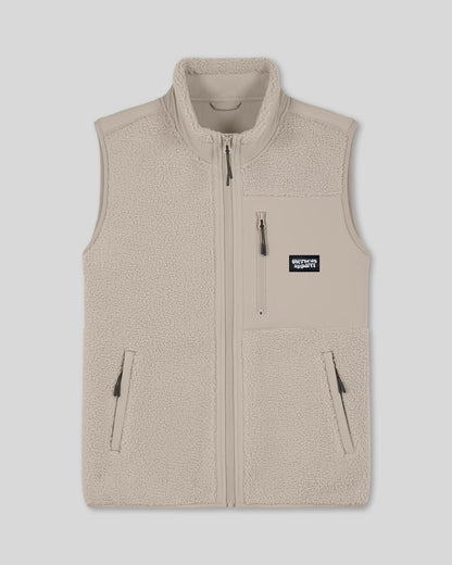 Winter Essentials Cream Sherpa Gillet