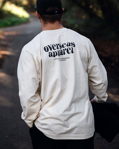 Winter Essentials Cream/Navy Long sleeve T-shirt