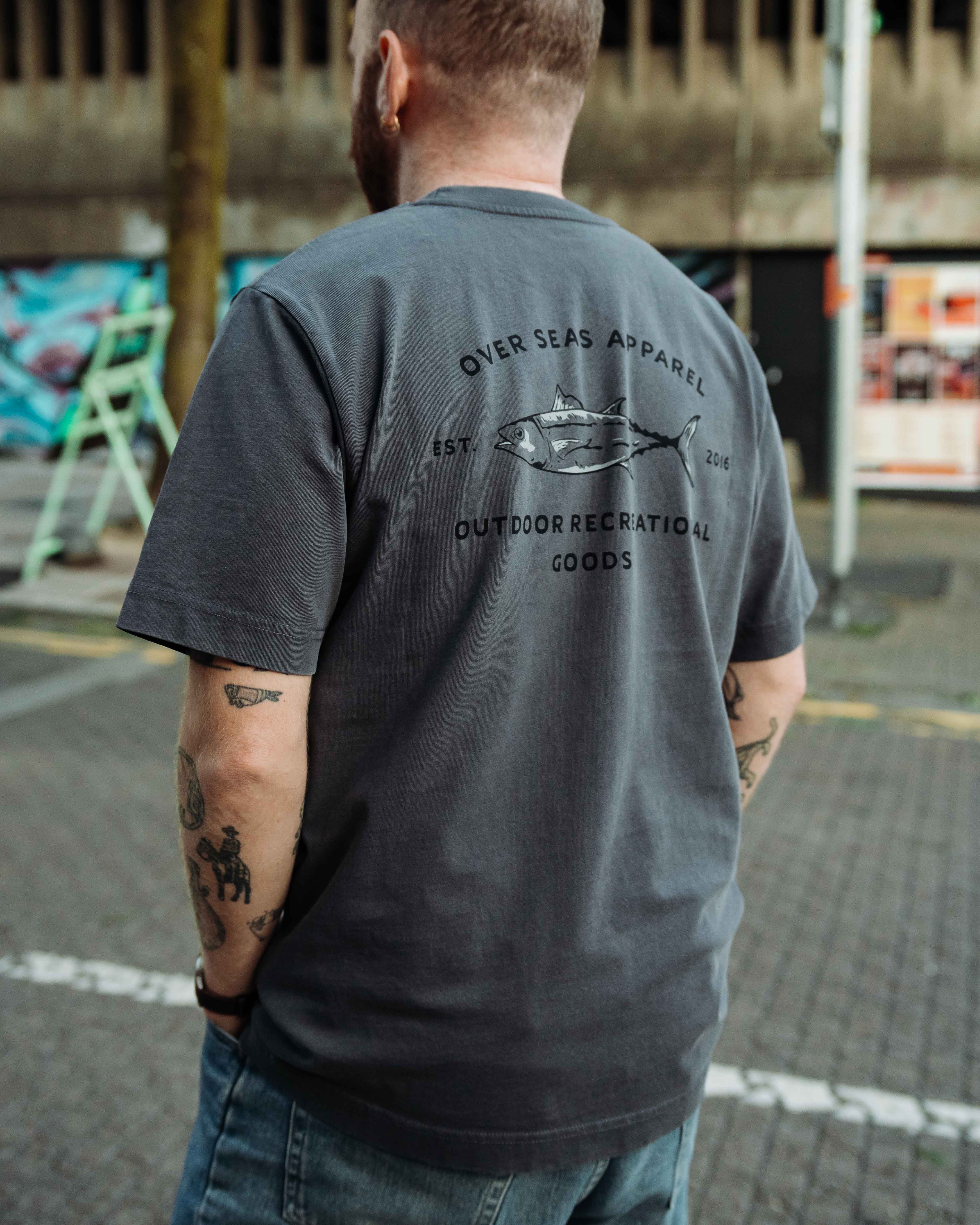 OSA Outdoor Recreational Goods Faded Grey T-shirt