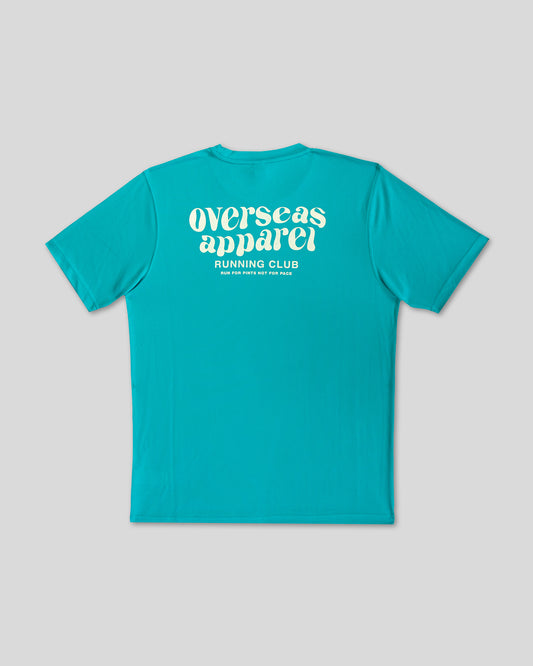 Running club teal T-shirt
