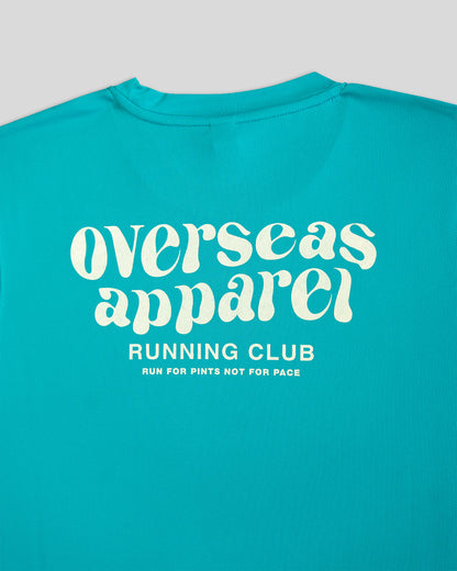 Running club teal T-shirt