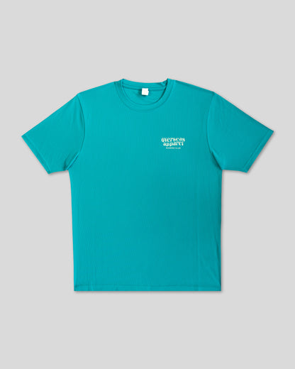 Running club teal T-shirt