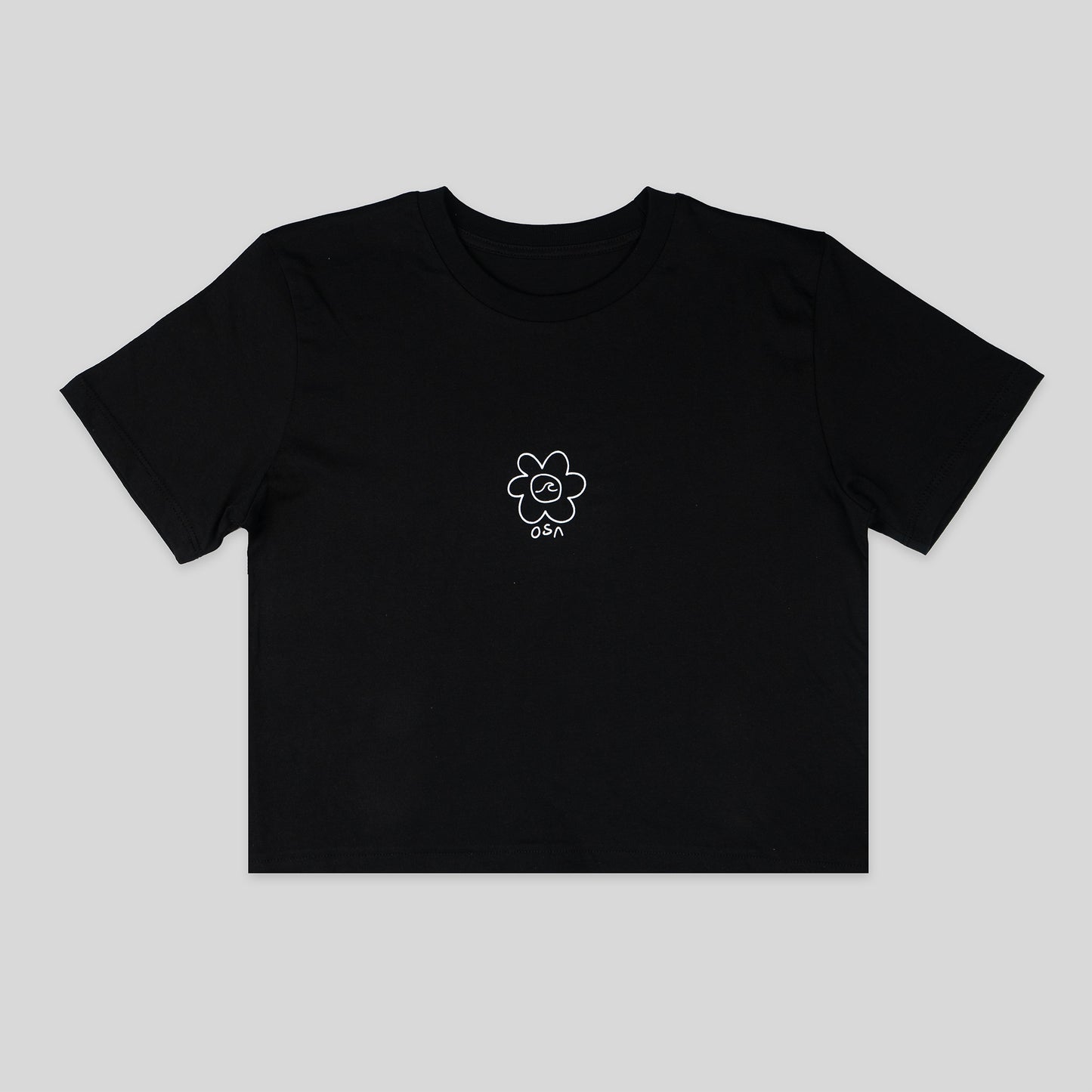 Womens Daisy Wave T-Shirt - black