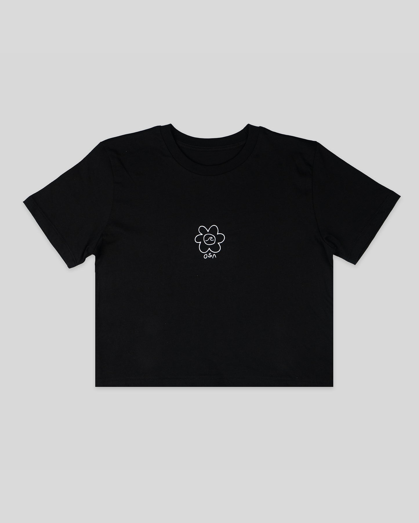 Womens Daisy Wave T-Shirt - black