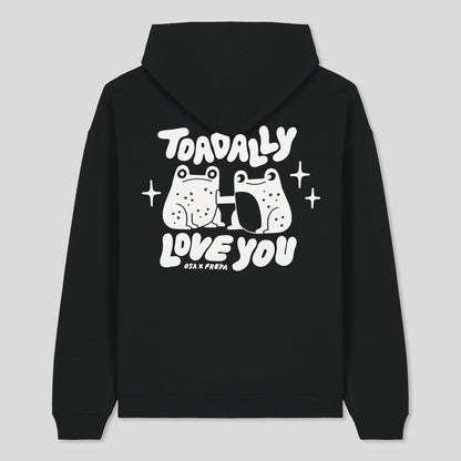 Toadally Love You Black Hoodie