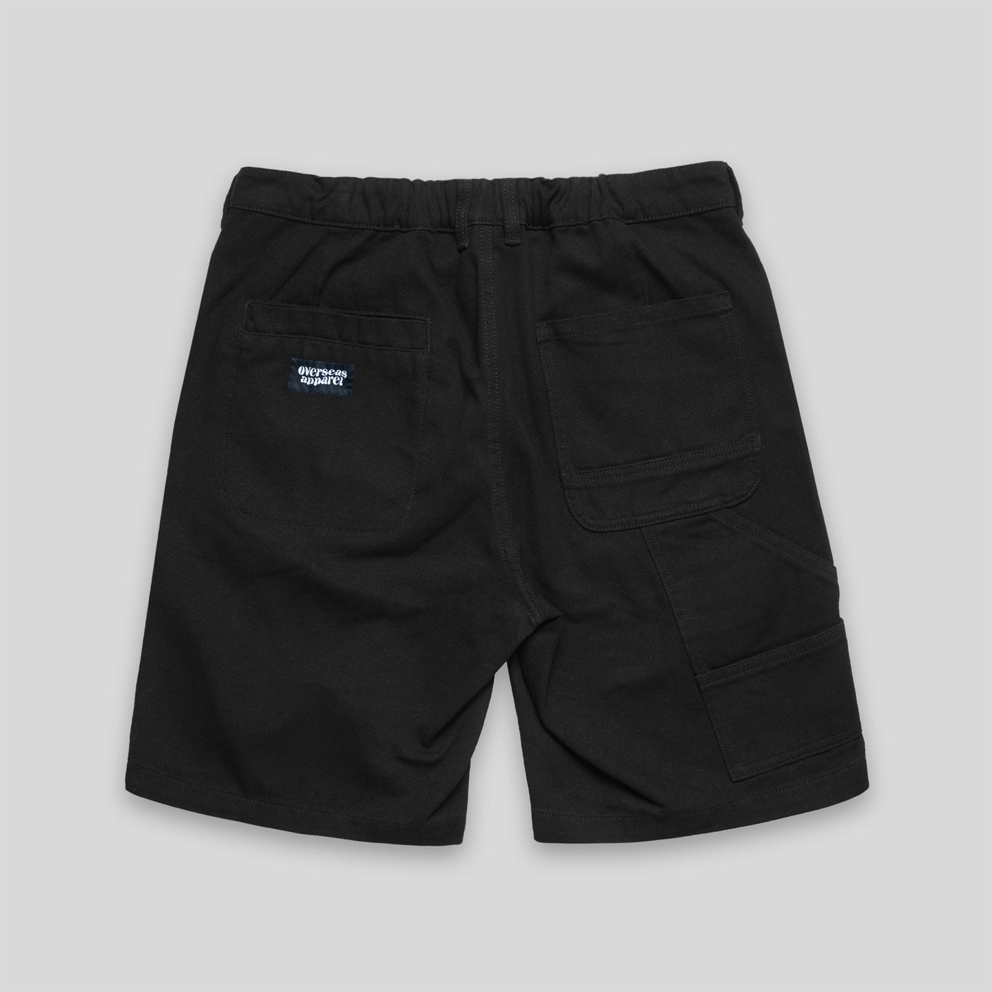 Black Summer Essentials Carpenter Shorts