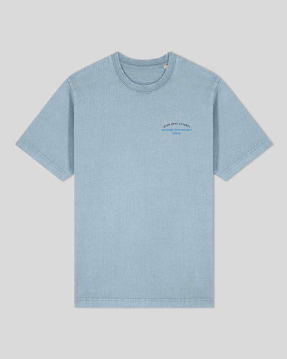 OSA Outdoor Recreational Goods Faded Blue T-shirt