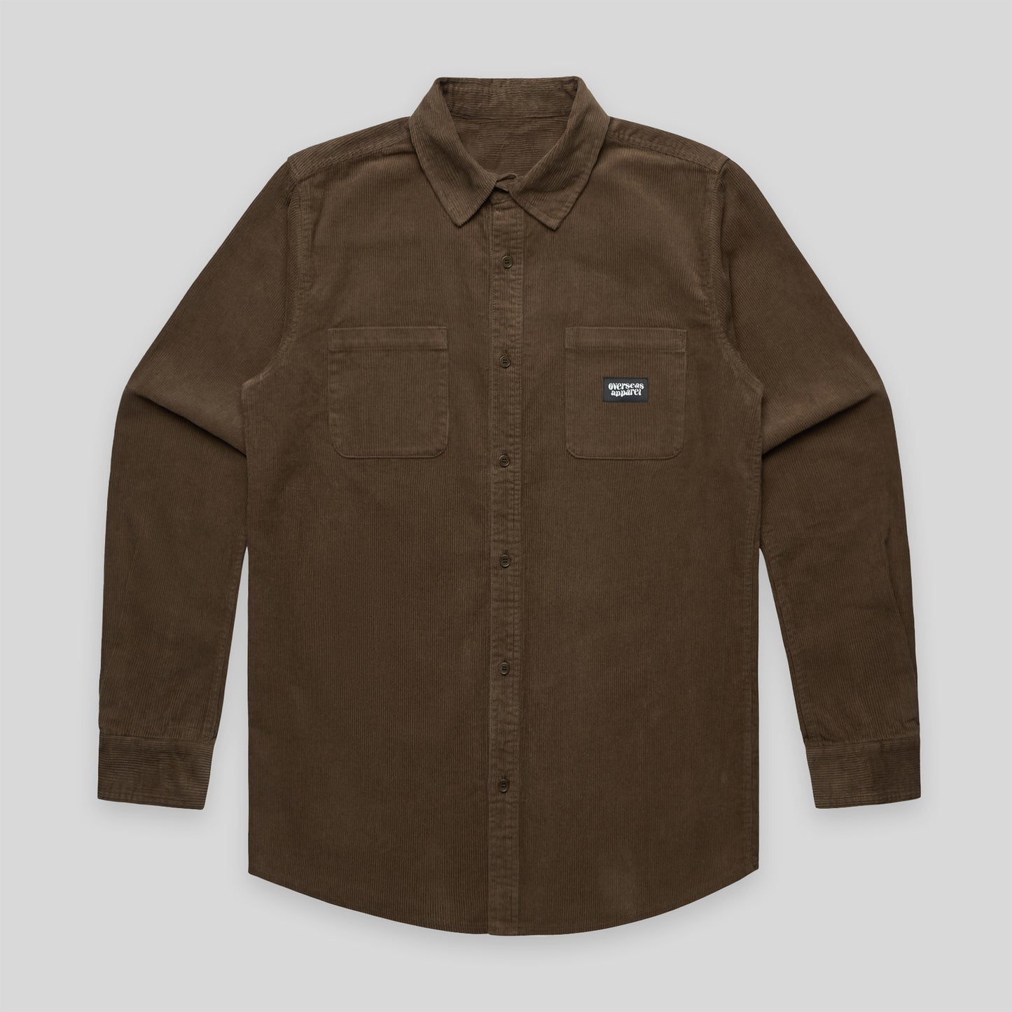 Brown Heavy Essentials Corduroy shirt