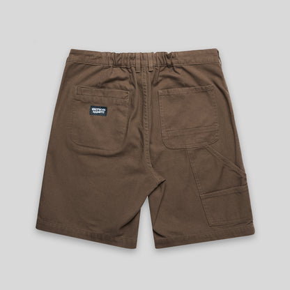 Brown Summer Essentials Carpenter Shorts