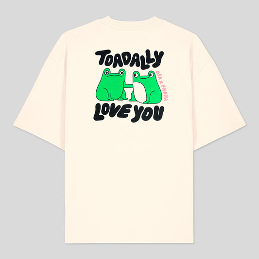 Toadally Love You Cream T-shirt