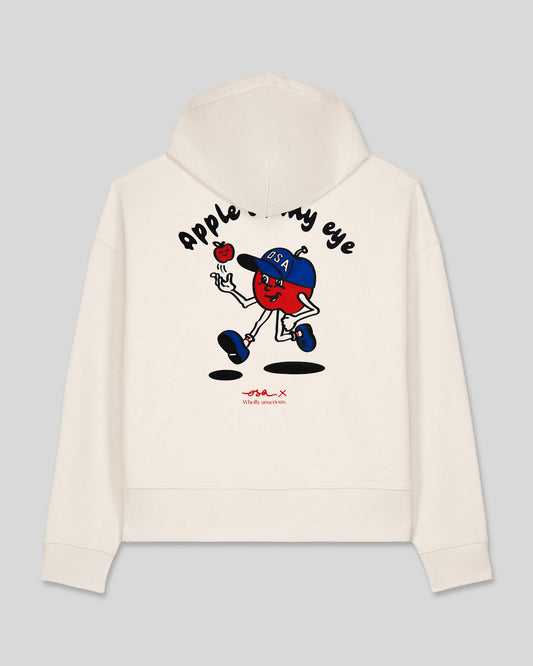 Apple Of My Eye Cream Hoodie