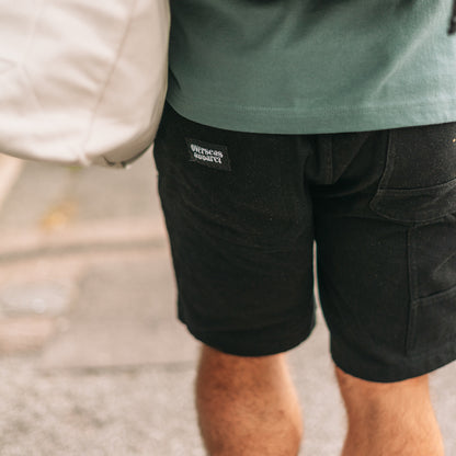 Black Summer Essentials Carpenter Shorts