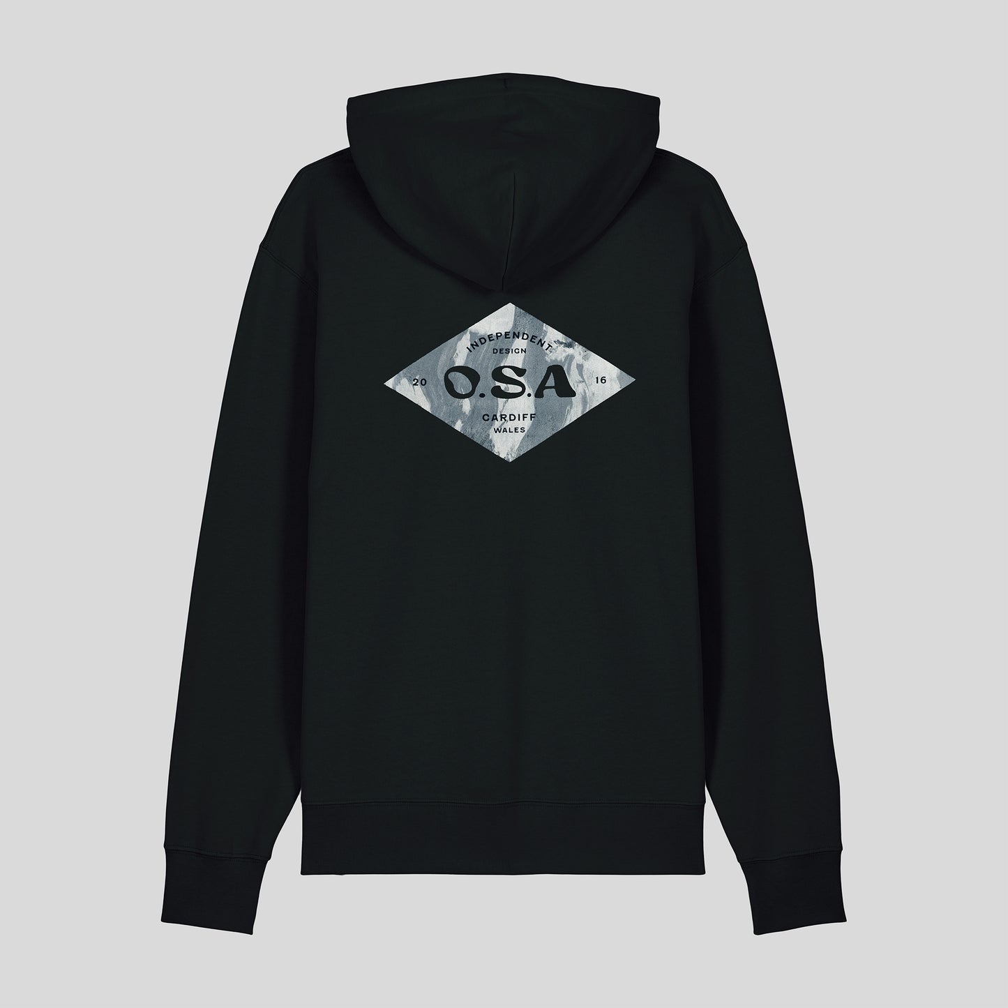 Black Eddy Marble Hoodie