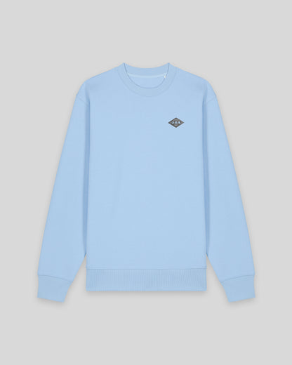 Pastel Blue Eddy Marble Sweater