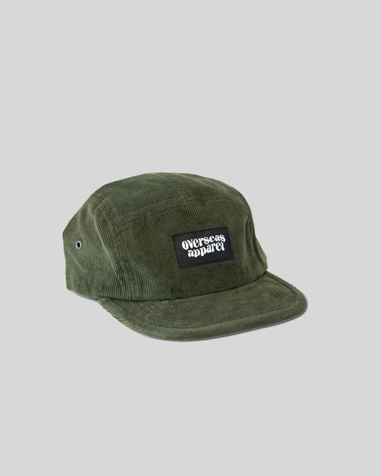 5 Panel Green Cord Cap