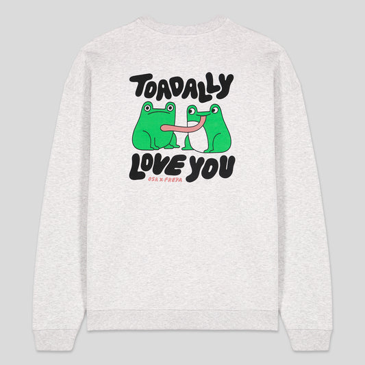 Toadally Love You Grey Sweater