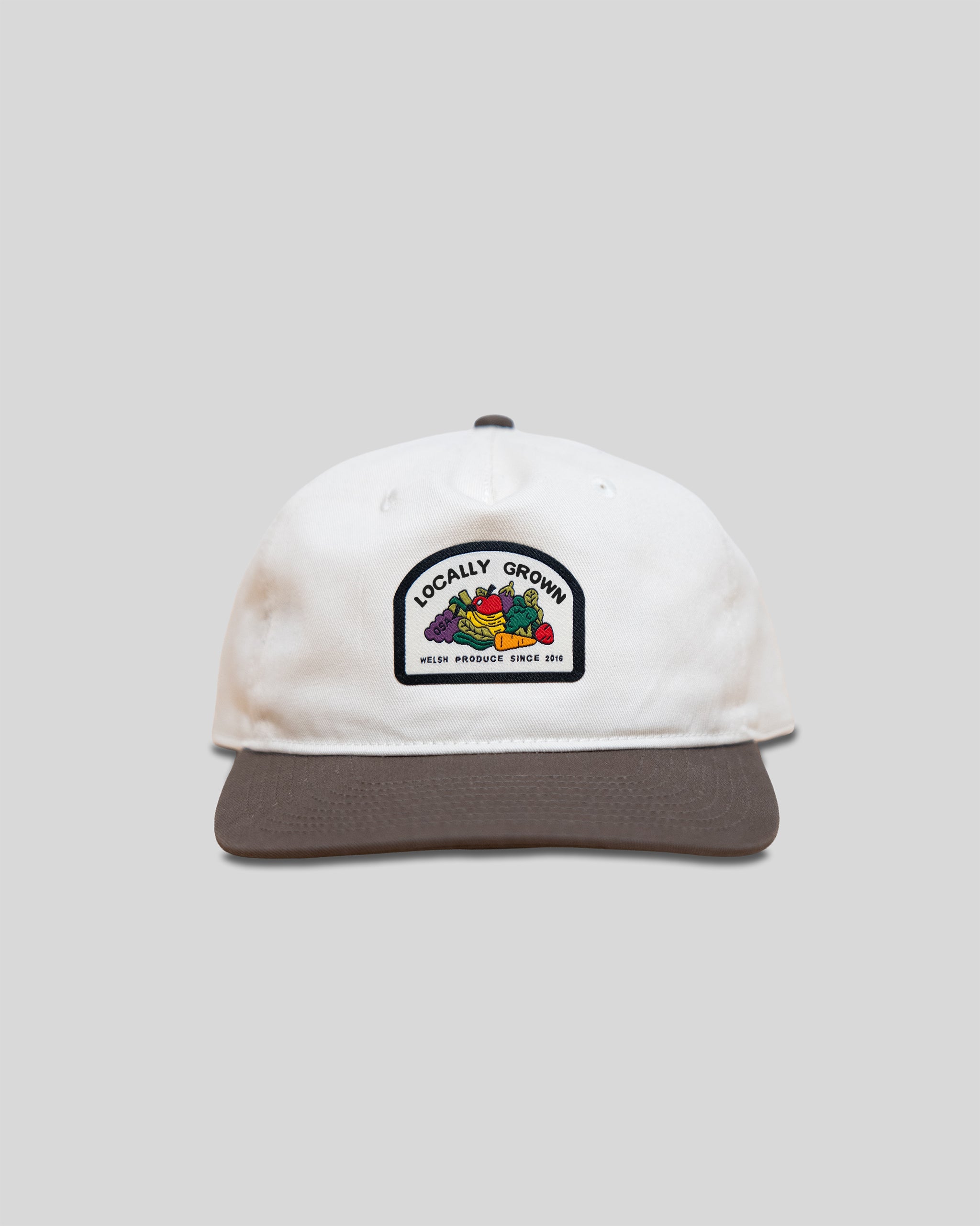 Locally Grown White/Brown Cap