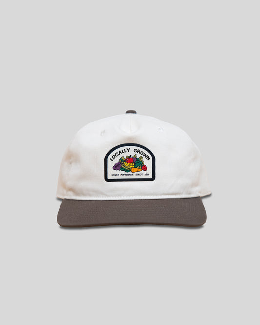 Locally Grown White/Brown Cap
