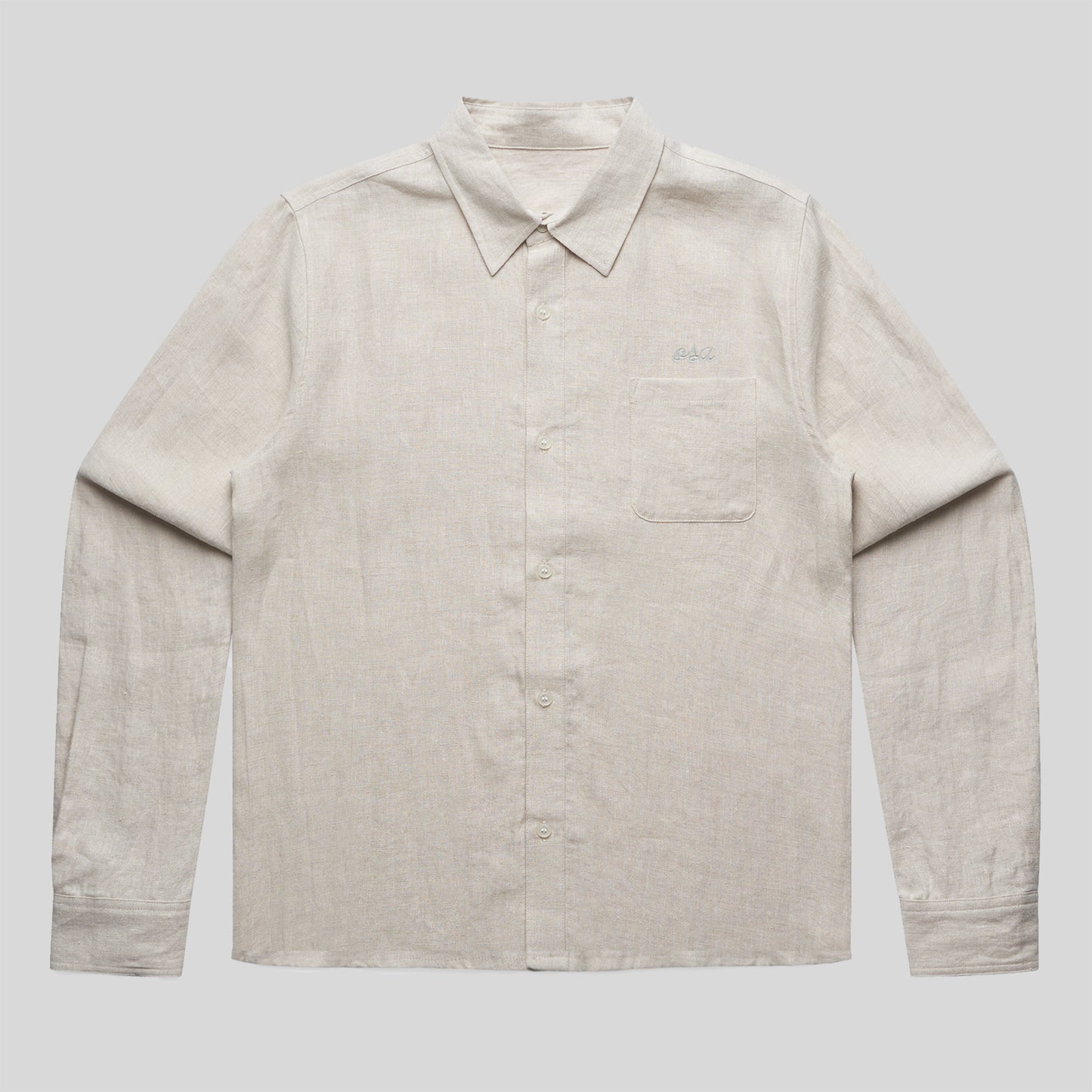 Cream Summer Essentials Linen Shirt