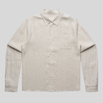 Cream Summer Essentials Linen Shirt