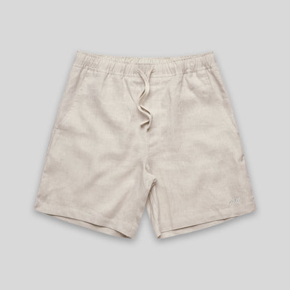 Cream Summer Essentials Linen Shorts