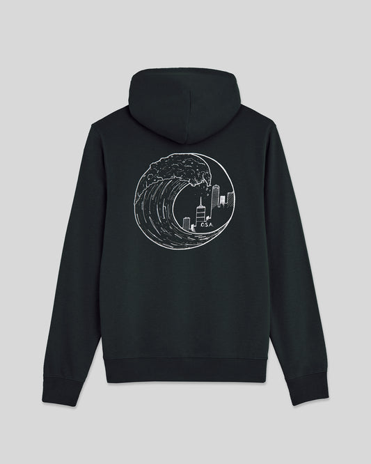 OG Wave Logo Black Hoodie