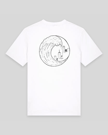 OG Wave Logo White T-shirt