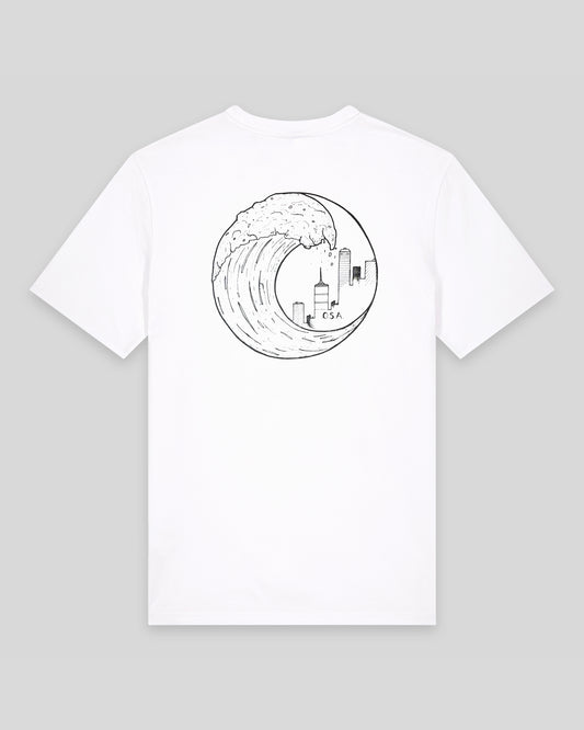 OG Wave Logo White T-shirt