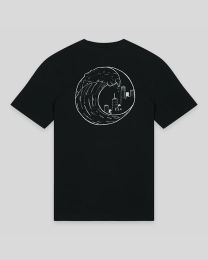OG Wave Logo Black T-shirt