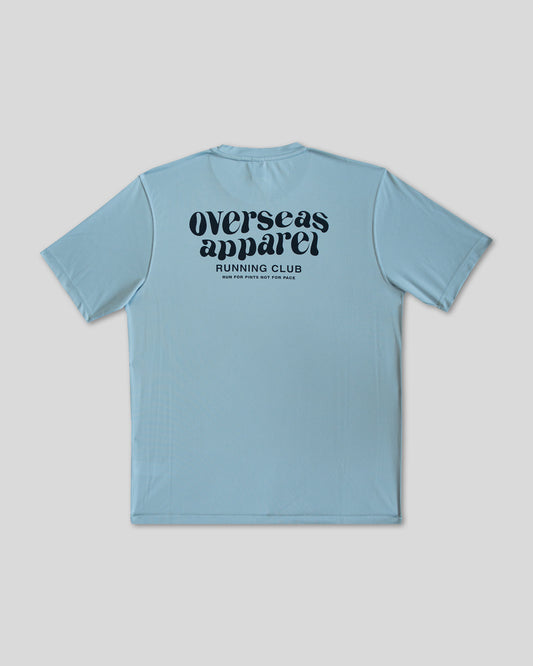 Running club soft blue T-shirt