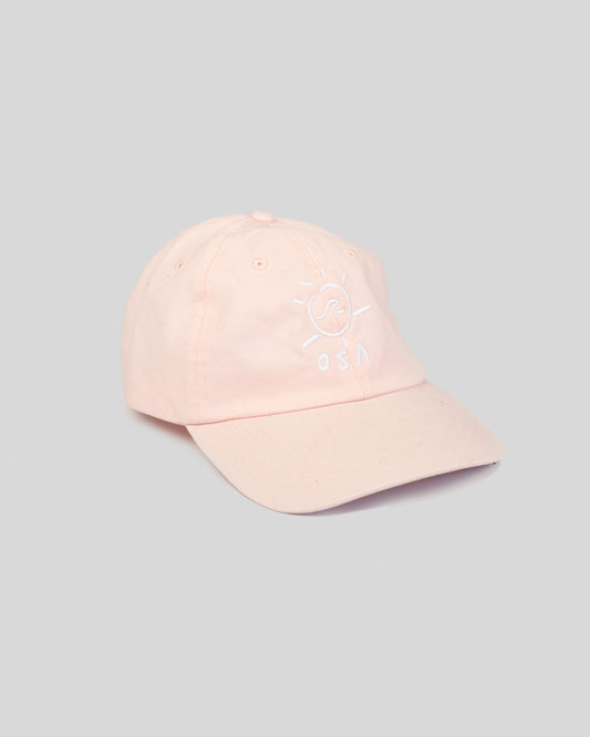 Sunny Waves Baby Pink Adjustable Cap