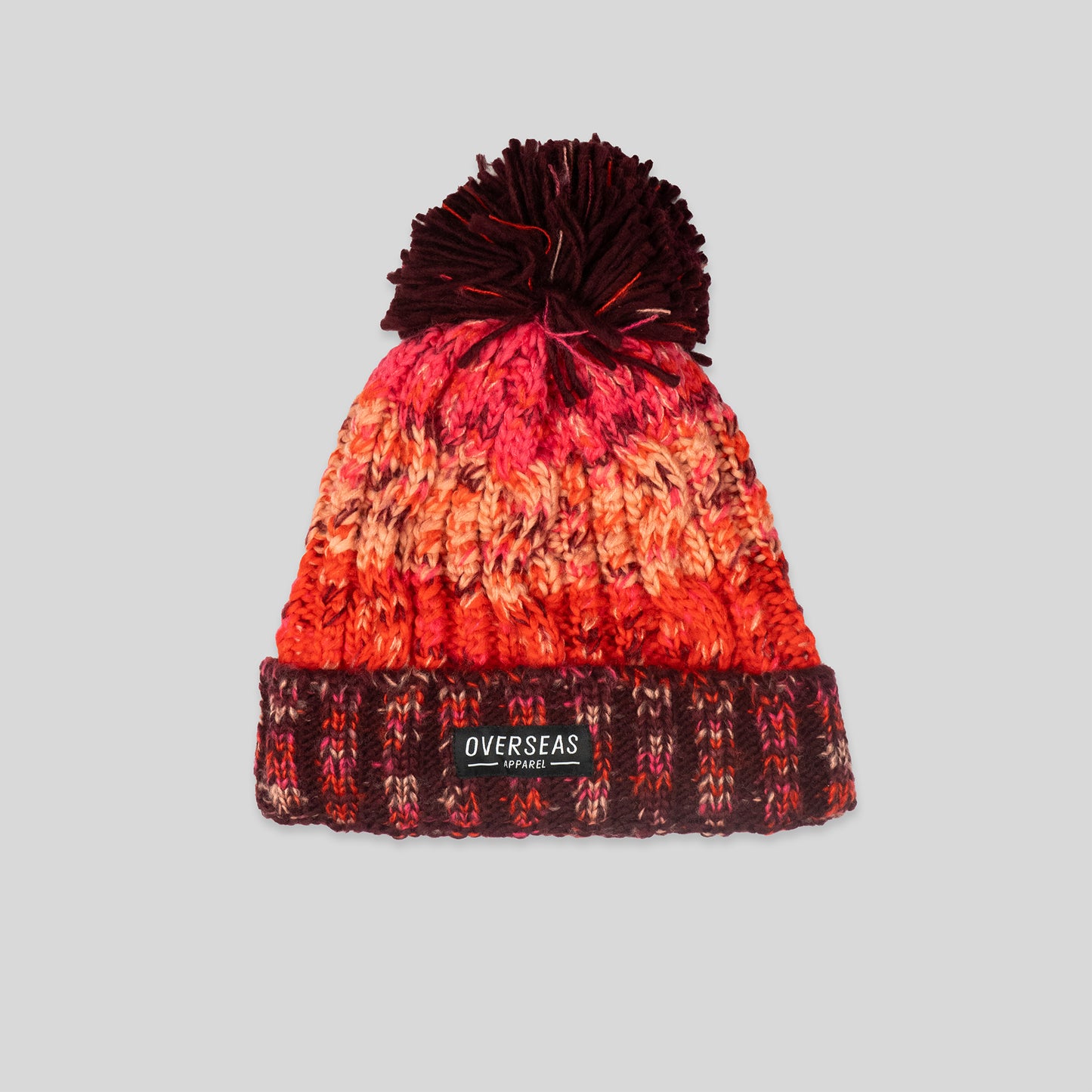 Red Knit Voyage Bobble Hat