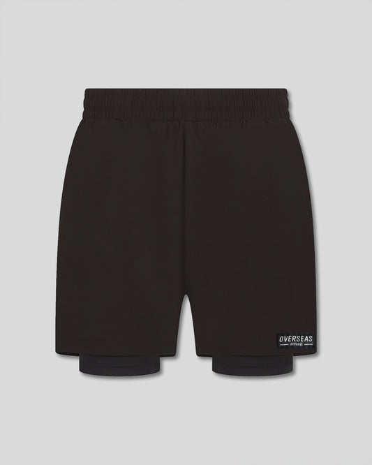Voyage Sport Black Running Shorts