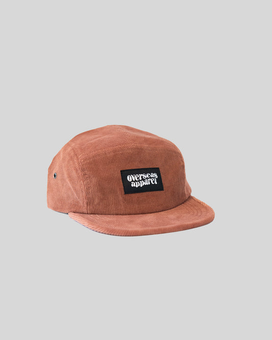 5 Panel Rust Cord Cap
