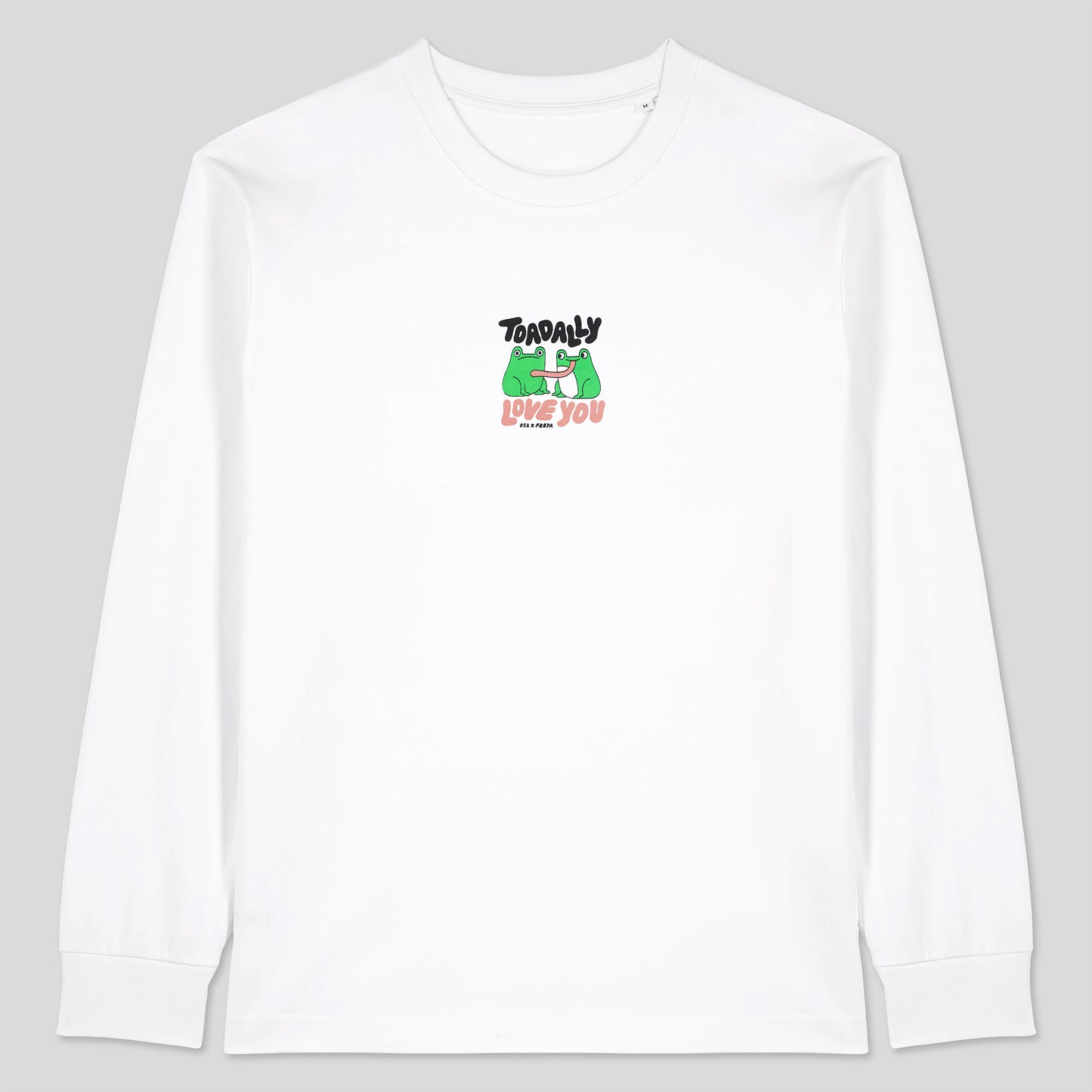 Toadally Love You White Long Sleeve T-shirt