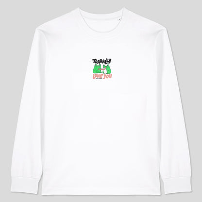 Toadally Love You White Long Sleeve T-shirt